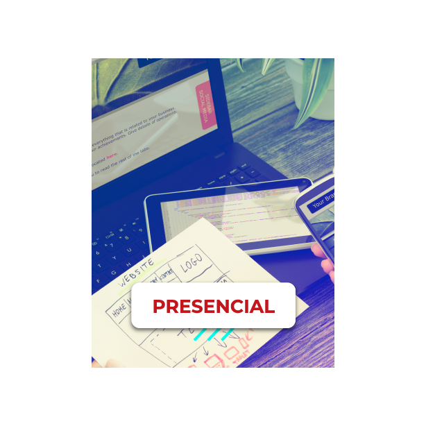 Vitrine do curso Profissional Web Designer presencial da Microlins - Vertical